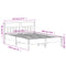 vidaXL Bed Frame without Mattress White 140x190 cm Solid Wood Pine