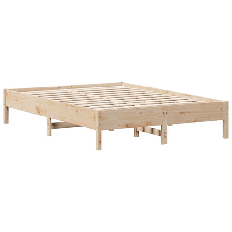 vidaXL Bed Frame without Mattress 150x200 cm King Size Solid Wood Pine
