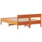 vidaXL Bed Frame without Mattress Wax Brown 140x200 cm Solid Wood Pine