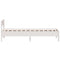vidaXL Bed Frame without Mattress White 75x190 cm Small Single Solid Wood Pine