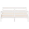 vidaXL Bed Frame without Mattress White 140x200 cm Solid Wood Pine
