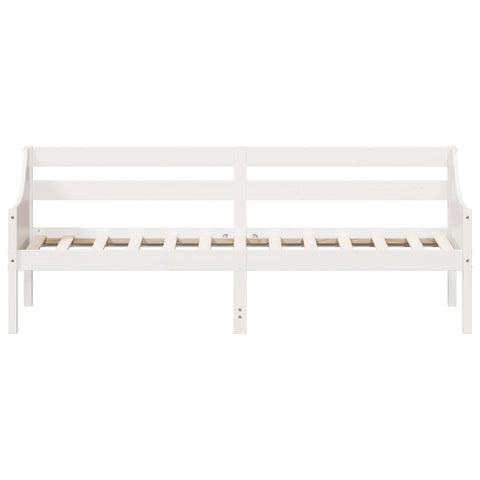 vidaXL Day Bed without Mattress White 90x200 cm Solid Wood Pine