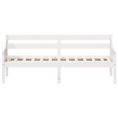vidaXL Day Bed without Mattress White 90x190 cm Single Solid Wood Pine