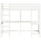 vidaXL Loft Bed without Mattress White 80x200 cm Solid Wood Pine