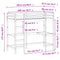 vidaXL Loft Bed without Mattress White 80x200 cm Solid Wood Pine