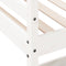 vidaXL Loft Bed without Mattress White 75x190 cm Small Single Solid Wood Pine