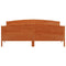 vidaXL Bed Frame without Mattress Wax Brown 200x200 cm Solid Wood Pine