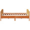 vidaXL Bed Frame without Mattress Wax Brown 200x200 cm Solid Wood Pine