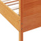 vidaXL Bed Frame without Mattress Wax Brown 200x200 cm Solid Wood Pine