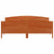 vidaXL Bed Frame without Mattress Wax Brown 180x200 cm Super King Solid Wood Pine