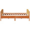 vidaXL Bed Frame without Mattress Wax Brown 180x200 cm Super King Solid Wood Pine