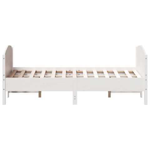 vidaXL Bed Frame without Mattress White 160x200 cm Solid Wood Pine
