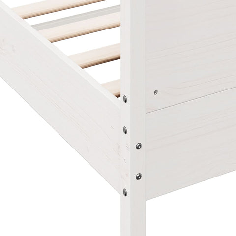 vidaXL Bed Frame without Mattress White 160x200 cm Solid Wood Pine