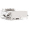 vidaXL Bed Frame without Mattress White 150x200 cm King Size Solid Wood Pine