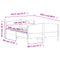 vidaXL Bed Frame without Mattress White 150x200 cm King Size Solid Wood Pine