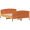 vidaXL Bed Frame without Mattress Wax Brown 140x200 cm Solid Wood Pine
