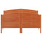 vidaXL Bed Frame without Mattress Wax Brown 140x200 cm Solid Wood Pine
