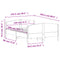 vidaXL Bed Frame without Mattress White 120x200 cm Solid Wood Pine