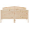 vidaXL Bed Frame without Mattress 135x190 cm Double Solid Wood Pine