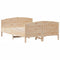 vidaXL Bed Frame without Mattress 135x190 cm Double Solid Wood Pine
