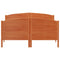 vidaXL Bed Frame without Mattress Wax Brown 120x190 cm Small Double Solid Wood Pine