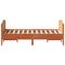 vidaXL Bed Frame without Mattress Wax Brown 120x190 cm Small Double Solid Wood Pine