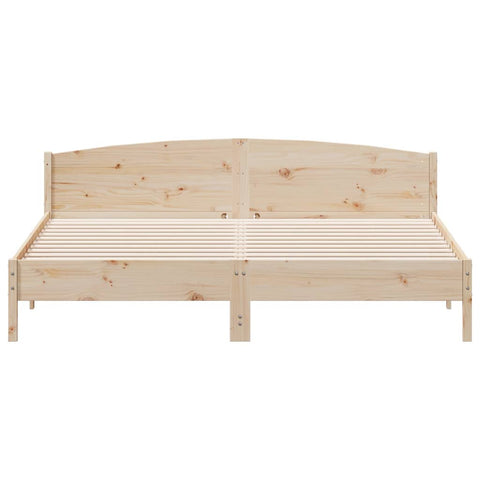 vidaXL Bed Frame without Mattress 180x200 cm Super King Solid Wood Pine
