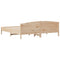 vidaXL Bed Frame without Mattress 180x200 cm Super King Solid Wood Pine
