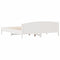 vidaXL Bed Frame without Mattress White 180x200 cm Super King Solid Wood Pine