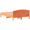 vidaXL Bed Frame without Mattress Wax Brown 160x200 cm Solid Wood Pine