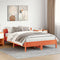 vidaXL Bed Frame without Mattress Wax Brown 160x200 cm Solid Wood Pine