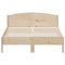 vidaXL Bed Frame without Mattress 150x200 cm King Size Solid Wood Pine