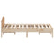 vidaXL Bed Frame without Mattress 150x200 cm King Size Solid Wood Pine