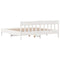 vidaXL Bed Frame without Mattress White 200x200 cm Solid Wood Pine