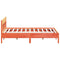 vidaXL Bed Frame without Mattress Wax Brown 180x200 cm Super King Solid Wood Pine