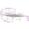 vidaXL Bed Frame without Mattress 160x200 cm Solid Wood Pine