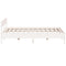 vidaXL Bed Frame without Mattress White 200x200 cm Solid Wood Pine