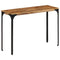 vidaXL Console Table Brown 110x35x76 cm Solid Wood Mango and Iron