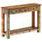 vidaXL Console Table 110x30x76 cm Solid Wood Reclaimed