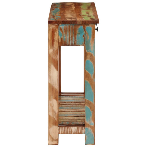 vidaXL Console Table 110x30x76 cm Solid Wood Reclaimed
