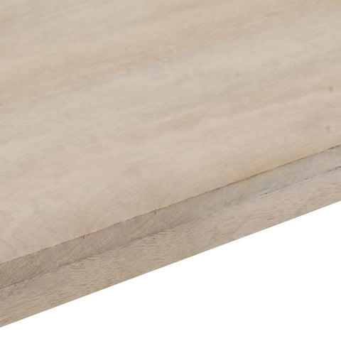 vidaXL Console Table Brown 110x35x76 cm Solid Wood Mango and Iron