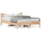 vidaXL Bed Frame without Mattress 120x190 cm Small Double Solid Wood Pine