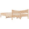 vidaXL Bed Frame without Mattress 120x190 cm Small Double Solid Wood Pine