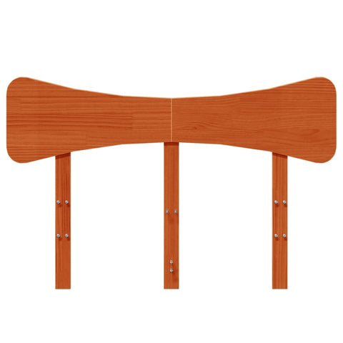 vidaXL Headboard Wax Brown 120 cm Solid Wood Pine