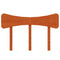 vidaXL Headboard Wax Brown 120 cm Solid Wood Pine