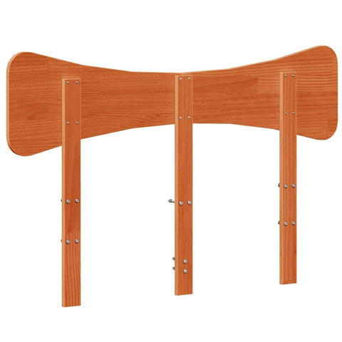 vidaXL Headboard Wax Brown 120 cm Solid Wood Pine