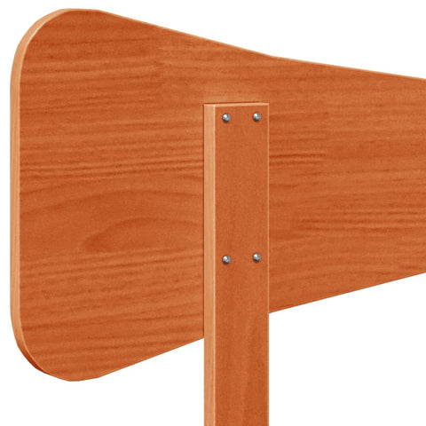 vidaXL Headboard Wax Brown 120 cm Solid Wood Pine