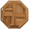 vidaXL Table Top 40x40x2.5 cm Octagonal Solid Wood Teak