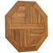 vidaXL Table Top 60x60x2.5 cm Octagonal Solid Wood Teak