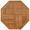 vidaXL Table Top 90x90x2.5 cm Octagonal Solid Wood Teak
